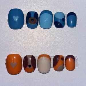 Custom Bluey Kids Press On Nails